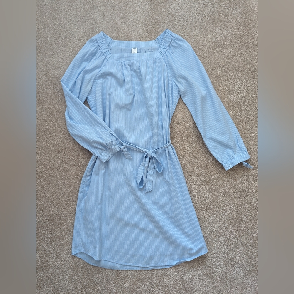 Old Navy Blue Tie -Sleeve Dress